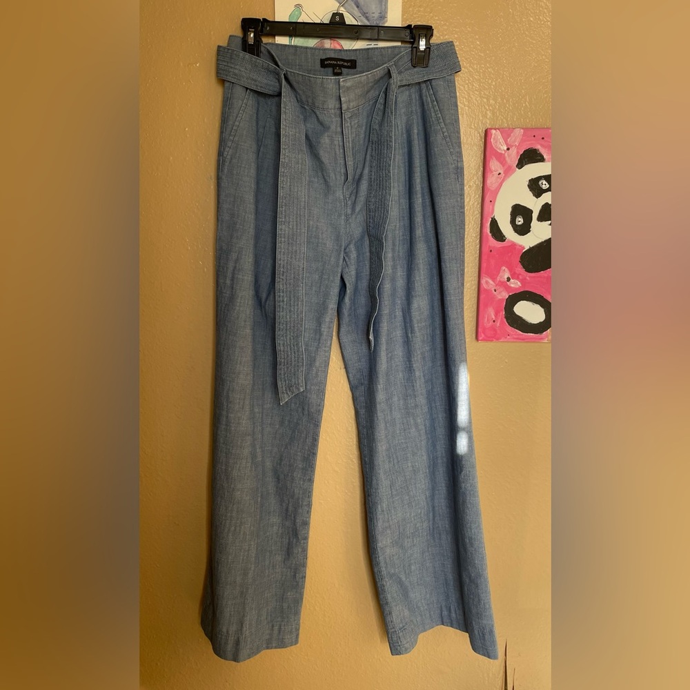 Banana Republic Blue Wide Leg Pants - Picture 11 of 11